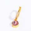 Wholesale Women's Copper Geometric Inlaid Rhinestone Personality Earrings