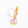 Wholesale Women's Copper Geometric Inlaid Rhinestone Personality Earrings