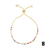 Wholesale Women's Copper Geometric Inlaid Zircon Bracelet