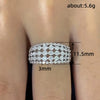 Wholesale Women's Copper Geometric Inlaid Zircon Fashionable Ring