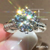 Wholesale Women's Copper Geometric Inlaid Zircon Ring Luxury Jewelry