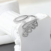 Wholesale Women's Copper Geometric Leaf Ring With Electroplating