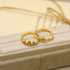 Wholesale Women's Copper Geometric Olive Green Zircon Opening Adjustable Ring With Electroplating