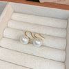 Wholesale Women's Copper Geometric Pearl Earrings With Diamond Design Retro And Exquisite Style