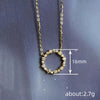 Wholesale Women's Copper Geometric Pendant Necklace With Microinlaid Zircon And Mixed Gemstone Setting