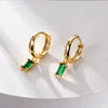Wholesale Women's Copper Geometric Rectangular Earrings