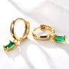 Wholesale Women's Copper Geometric Rectangular Earrings