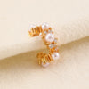 Wholesale Women's Copper Geometric Retro Exquisite Zircon Ear Clip Electroplated Earrings