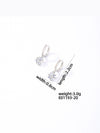 Wholesale Women's Copper Geometric Rhinestone Pendant Earrings With Diamond Design And Natural Style