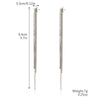 Wholesale Women's Copper Geometric Rhombus And Ushape Claw Chain Long Tassel Exaggerated Earrings