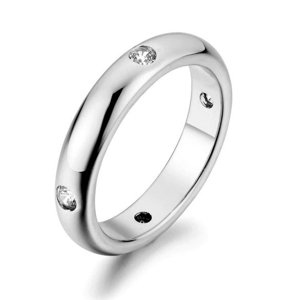 Wholesale Women's Copper Geometric Ring With Electroplating Process