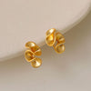 Wholesale Women's Copper Geometric Silicone Ear Clip Earrings With Electroplating And Minimalist Design