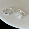 Wholesale Women's Copper Geometric Square Zirconia Earrings