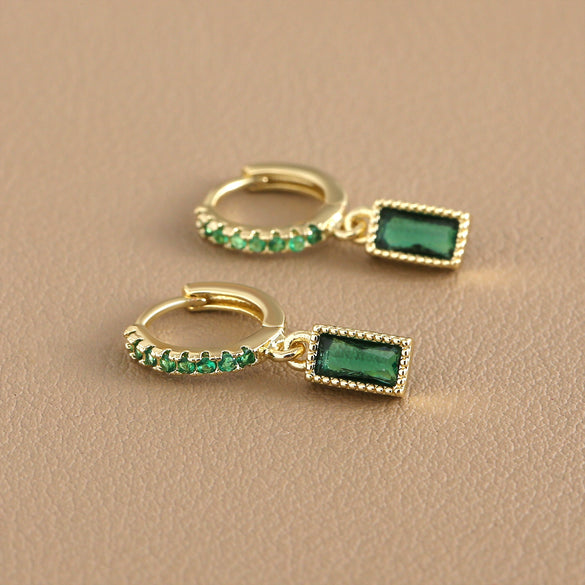 Wholesale Women's Copper Geometric Style Earrings With Electroplating Treatment