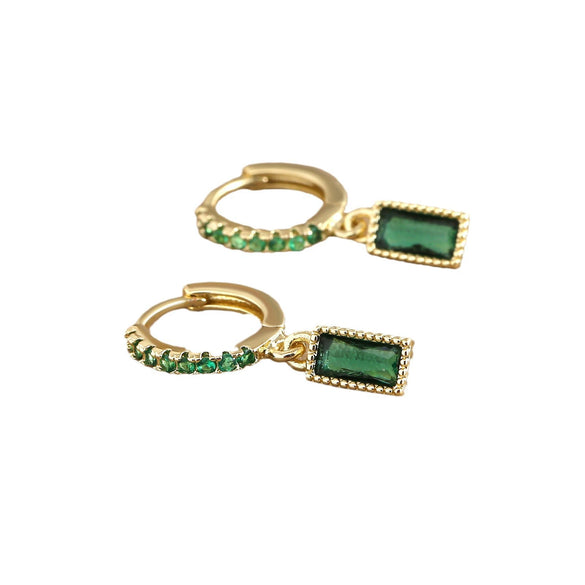 Wholesale Women's Copper Geometric Style Earrings With Electroplating Treatment