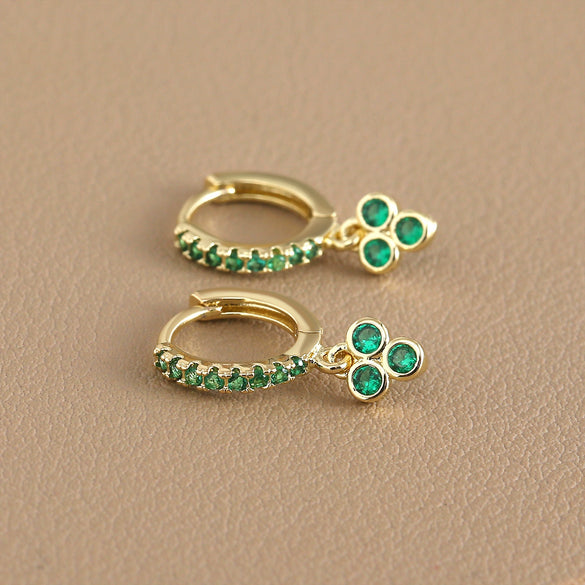 Wholesale Women's Copper Geometric Style Earrings With Electroplating Treatment
