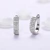Wholesale Women's Copper Geometric Ushaped Zircon Earrings