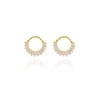 Wholesale Women's Copper Geometric Ushaped Zirconia Earrings