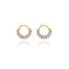 Wholesale Women's Copper Geometric Ushaped Zirconia Earrings