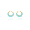 Wholesale Women's Copper Geometric Ushaped Zirconia Earrings