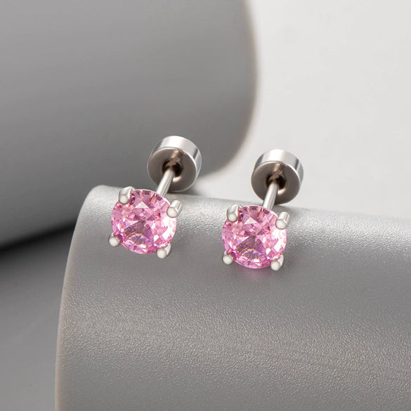Wholesale Women's Copper Geometric Zirconia Cartilage Piercing Jewelry