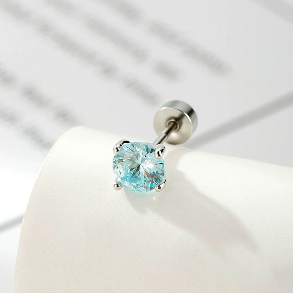 Wholesale Women's Copper Geometric Zirconia Cartilage Piercing Jewelry
