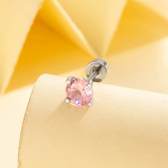 Wholesale Women's Copper Geometric Zirconia Cartilage Piercing Jewelry