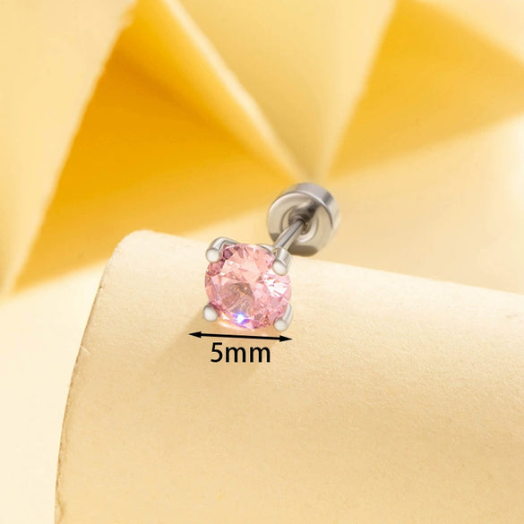 Wholesale Women's Copper Geometric Zirconia Cartilage Piercing Jewelry