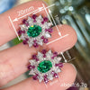 Wholesale Women's Copper Geometric Zirconia Earrings