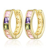 Wholesale Women's Copper Geometric Zirconia Jewelry Earrings