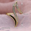 Wholesale Women's Copper Geometric Zirconia Micro Inlay Niche Fashion Ring