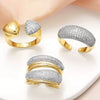 Wholesale Women's Copper Gold Plated Geometric Irregular Open Ring