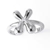 Wholesale Women's Copper Gold Plated Minimalist Letter Opening Ring