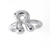 Wholesale Women's Copper Gold Plated Minimalist Letter Opening Ring