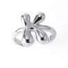Wholesale Women's Copper Gold Plated Minimalist Letter Opening Ring