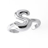 Wholesale Women's Copper Gold Plated Minimalist Letter Opening Ring