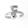 Wholesale Women's Copper Gold Plated Minimalist Letter Opening Ring