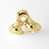 Wholesale Women's Copper Gold Plated Minimalist Letter Opening Ring