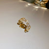 Wholesale Women's Copper Goldplated Geometric Opening Ring Jewelry