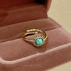 Wholesale Women's Copper Goldplated Geometric Opening Ring Jewelry