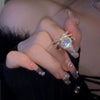 Wholesale Women's Copper Goldplated Geometric Opening Ring Jewelry