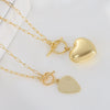 Wholesale Women's Copper Goldplated Heartshaped Necklace
