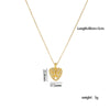 Wholesale Women's Copper Heart Shaped And Bow Patterned Necklace With Mixed Gem Inlay And O Chain