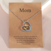 Wholesale Women's Copper Heartshaped Necklace With Electroplating And O Word Chain