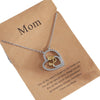Wholesale Women's Copper Heartshaped Necklace With Electroplating And O Word Chain