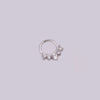 Wholesale Women's Copper Inlaid Zircon Geometric Nose Ring For Body Puncture Jewelry