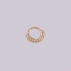 Wholesale Women's Copper Inlaid Zircon Geometric Nose Ring For Body Puncture Jewelry