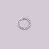Wholesale Women's Copper Inlaid Zircon Geometric Nose Ring For Body Puncture Jewelry