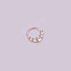 Wholesale Women's Copper Inlaid Zircon Geometric Nose Ring For Body Puncture Jewelry