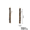 Wholesale Women's Copper Inlaid Zircon Tassel Earrings With Geometric Design And Electroplating Process